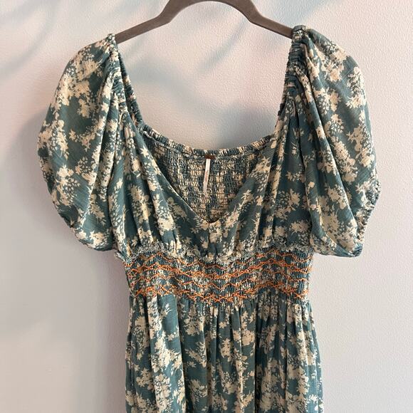 Free People Soft Seafoam Ellie Maxi Dress Size S - Picture 3 of 8